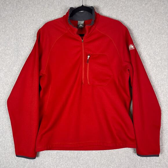 Vintage Nike ACG Mens M Therma Fit Red 1/2 Zip Pullover